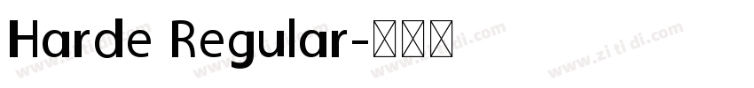 Harde Regular字体转换